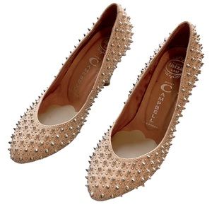 Nude Jeffrey Campbell Spiked aStudded Leather Handmade By Ibiza Last